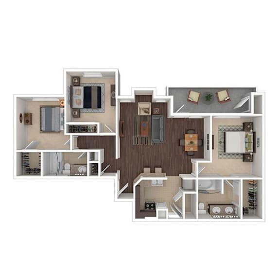 C2 Floor Plan at The Ranch at Fossil Creek, Texas, 76137