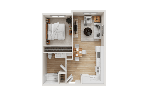 1 bed 1 bath at Terracina at Winding Creek Apartments, Roseville, California