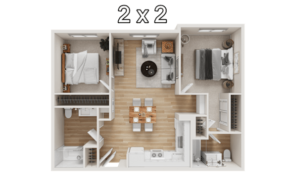 2 Bed 2 Bath A at Terracina at Winding Creek Apartments, California, 95747