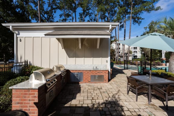 Community Grilling Stations at Abberly at West Ashley Apartment Homes by HHHunt, South Carolina, 29414