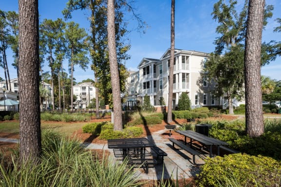 Secured Beautiful Gardens at Abberly at West Ashley Apartment Homes by HHHunt, Charleston, SC, 29414