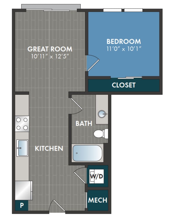 colorado Floor Plan at Abberly Riverwalk Apartment Homes, Nashville, 37228