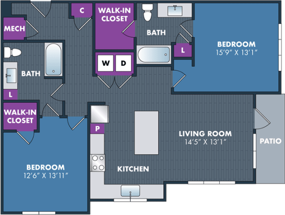 the floor plans of a living room and a dining room