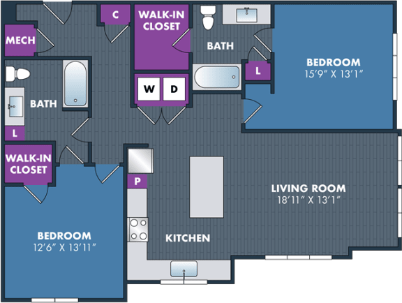 the floor plans of a living room and a dining room