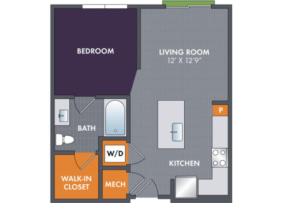 Floor Plan  Cobalt Floor Plan at Abberly Foundry Apartment Homes, Tennessee, 37203