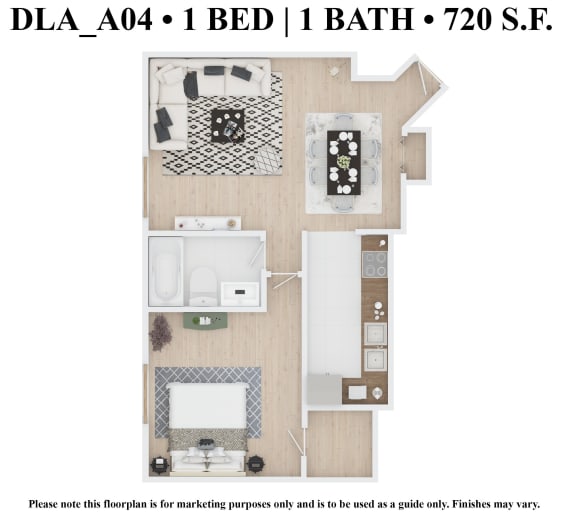 Floor Plan DLA_AX04_A at 583 Del Mar, St. Louis, Missouri