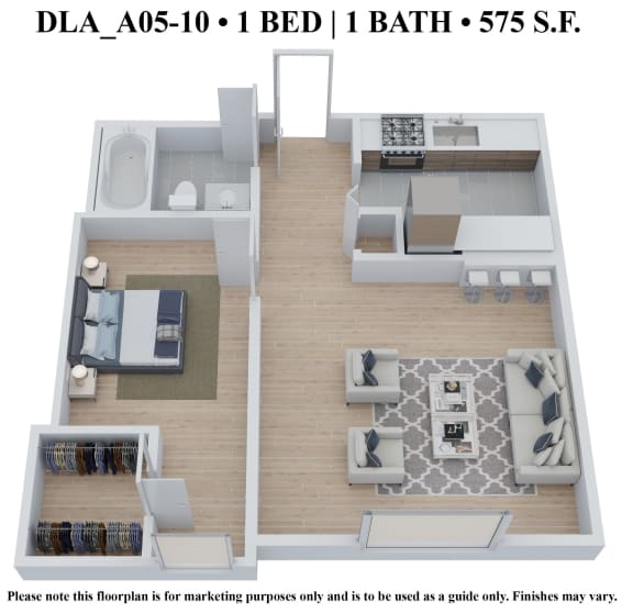 Floor Plan DLA_AX05-10_B at 583 Del Mar, Missouri