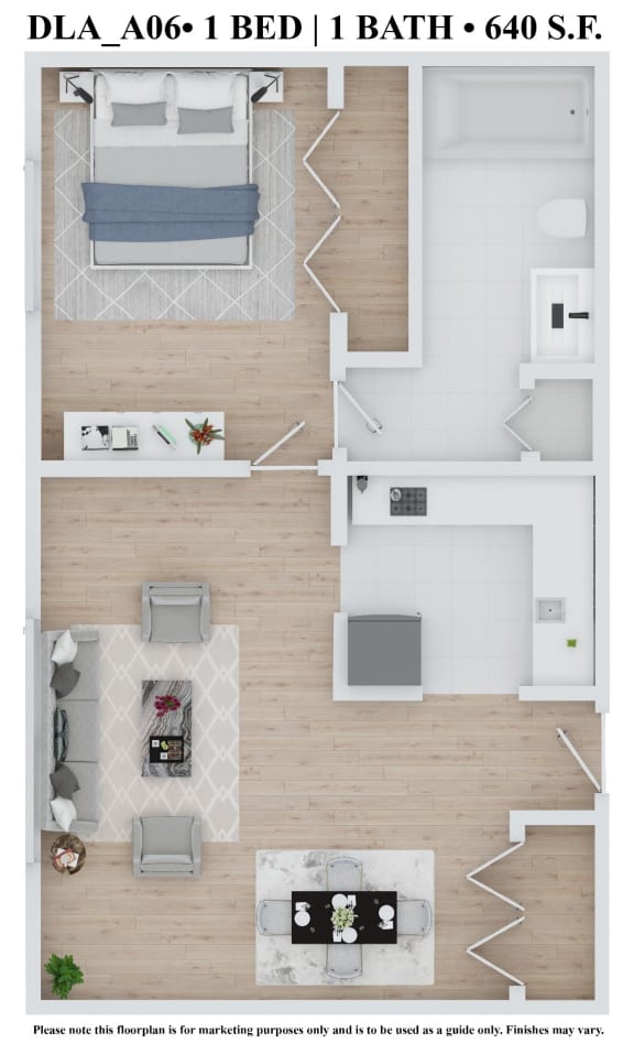 Floor Plan DLA_AX06_A at 583 Del Mar, Missouri, 63112