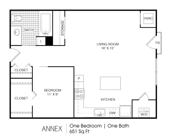 1 bedroom 1 bath at 275 on the Park Apartments, St. Louis, MO, 63108