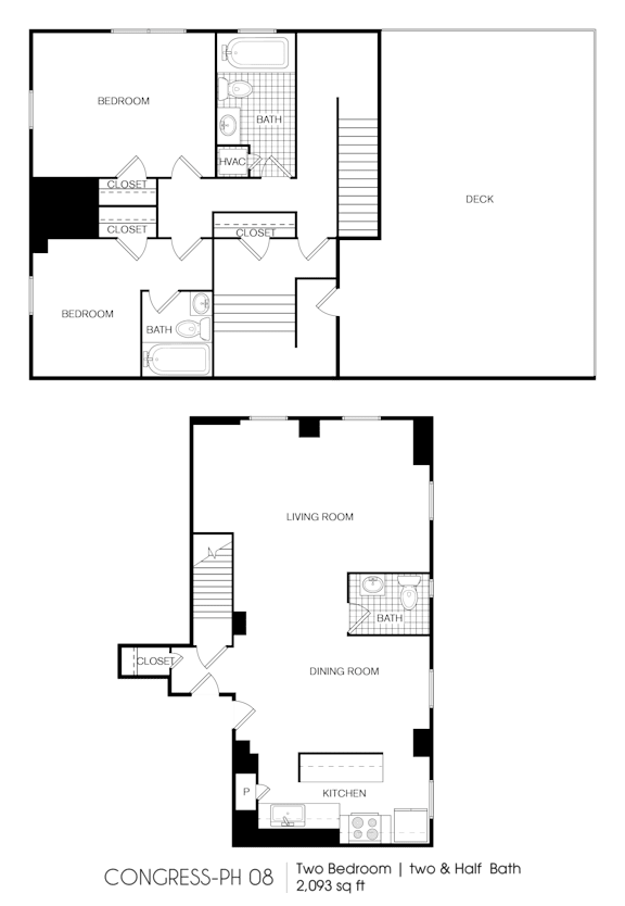 2 bed 2 bath at 275 on the Park Apartments, St. Louis, MO