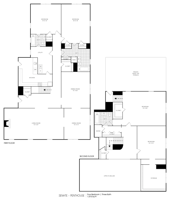 2 bed 2 bath F at 275 on the Park Apartments, St. Louis, MO