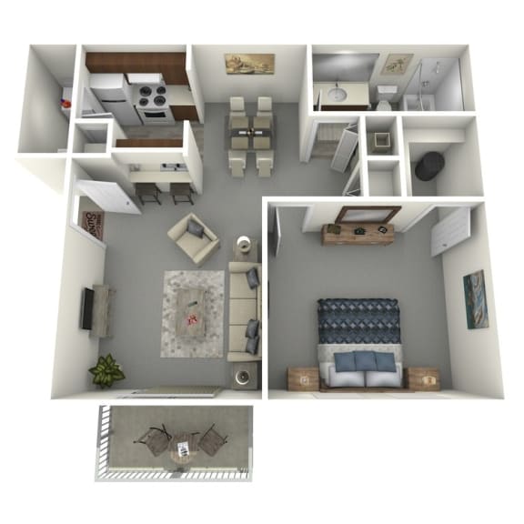 1 bed 1 bath A 1 bed 1 bath A at The Local Apartments, Memphis, 38115