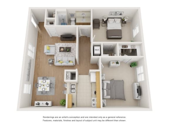 B1 Floor Plan at Whispering Oaks, Conroe ?