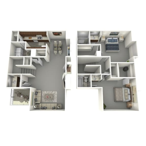 2 bed 2 bath A 2 bed 2 bath A at The Local Apartments, Tennessee, 38115