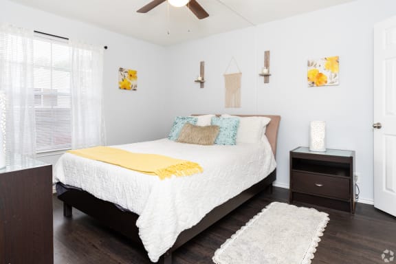 Beautiful Bright Bedroom With Wide Windows at Wildwood Apartments, CLEAR Property Management, Austin, 78752