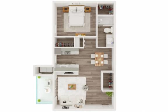 1 bed 1 bath at Water Ridge Apartments, Irving, TX