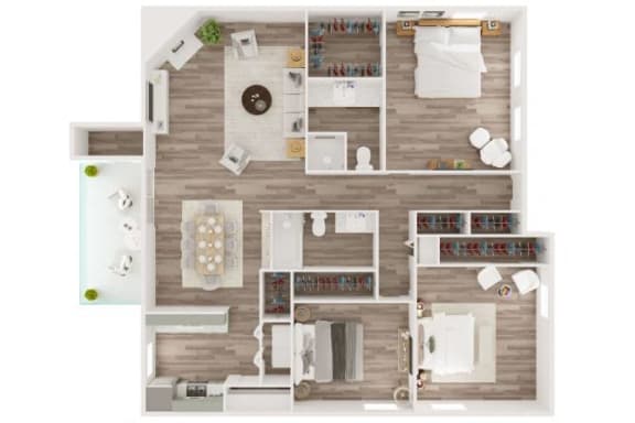3 bed 2 bath at Water Ridge Apartments, Texas, 75061