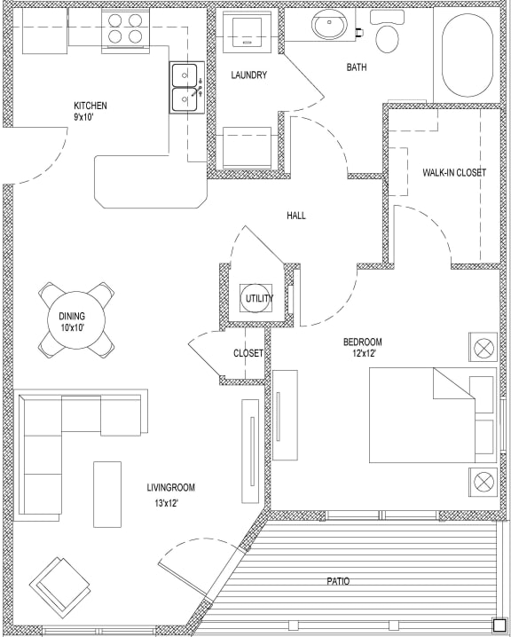1 Bedroom Dimensions
