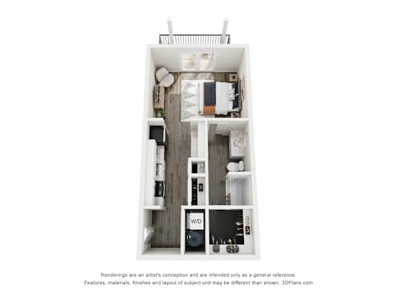 The Compass Studio Floor Plan