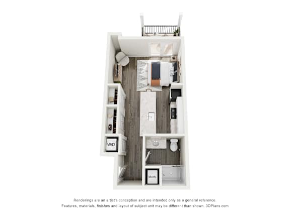 The Horizon Studio Floor Plan