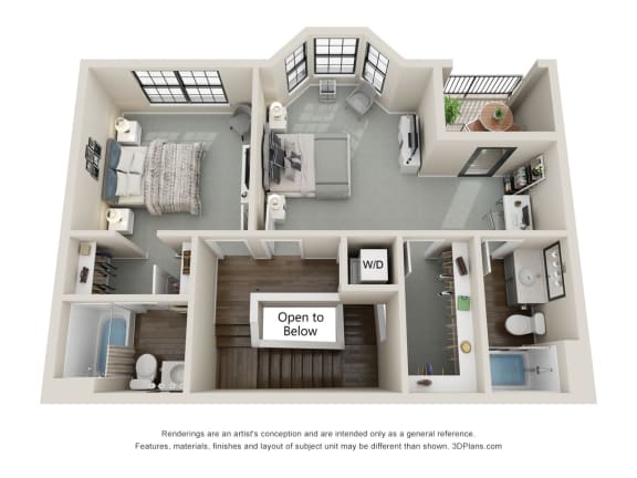 The Seurat Floor Plan Second Floor
