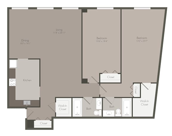 a floor plan of a roommates apartment