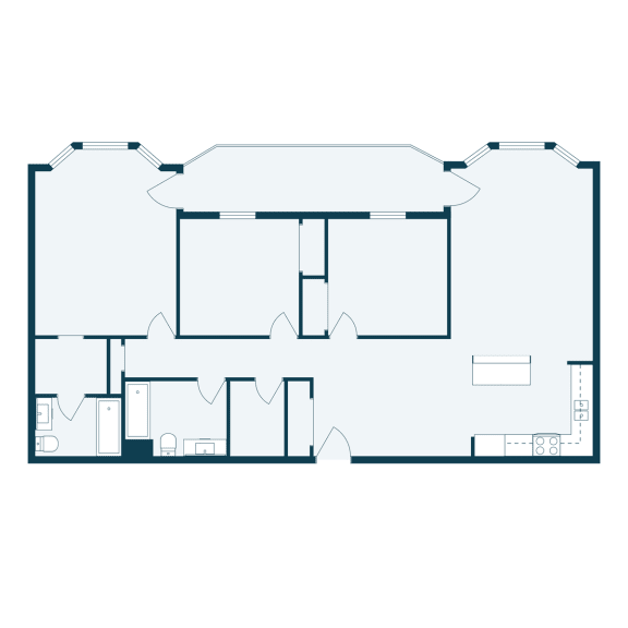 a floor plan of a house on a white