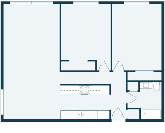 Birchwood 2 Apartments | Two Bedroom | Plan 21B