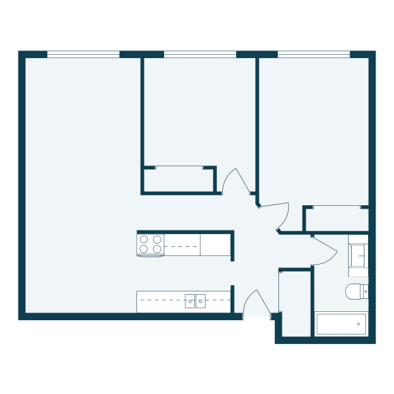 Brookfield l, ll, & lll Apartments | Two Bedroom | Plan 21B