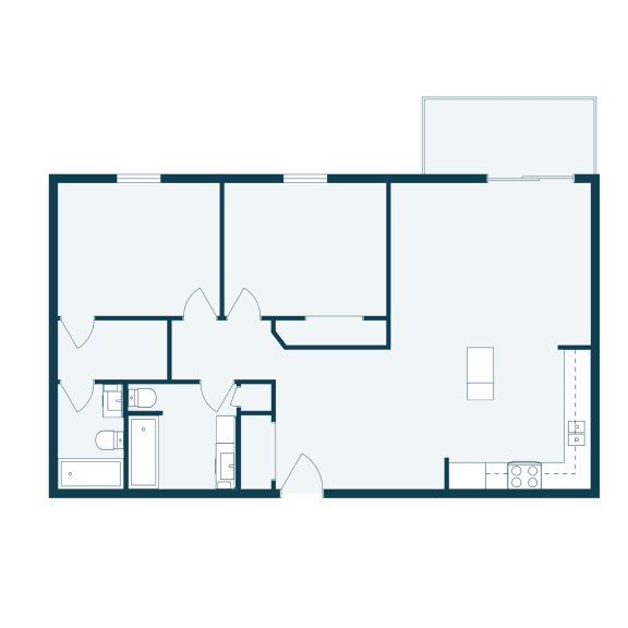 a black and white diagram of a floor plan of a house
