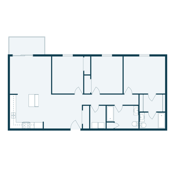 a floor plan of a house on a white