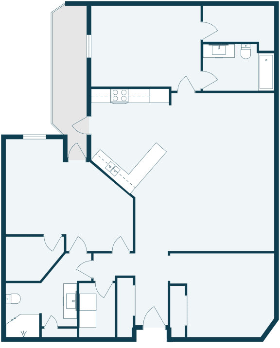 Diamond Bend in Mandan, ND | Two Bedroom Floor Plan 2175B
