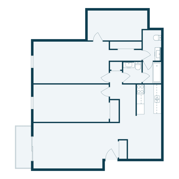 the floor plan for the second floor of the house with an open concept living room