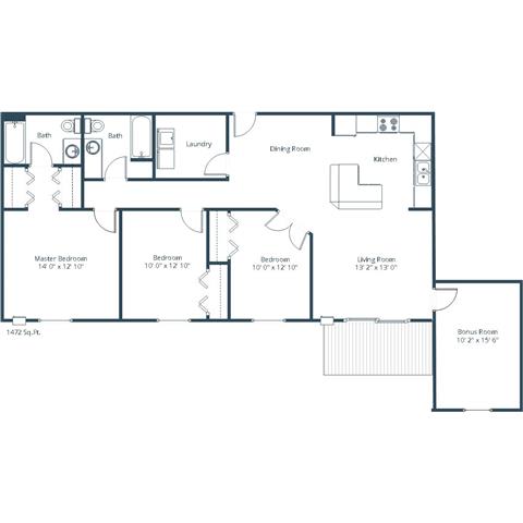 a floor plan of a home