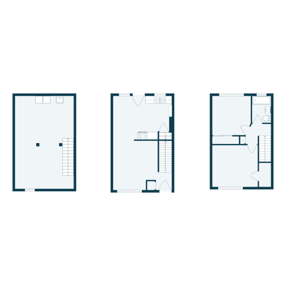 a floor plan of a small house with a bathroom and a living room