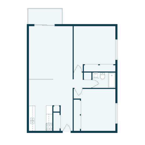 Robinwood Apartments | Two Bedroom | Plan 21A