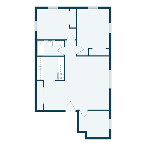 the floor plan for the second floor of a house with a loft and a staircase