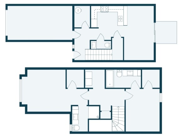 Townhomes at Mallard Creek | Two Bedroom | Plan 225A