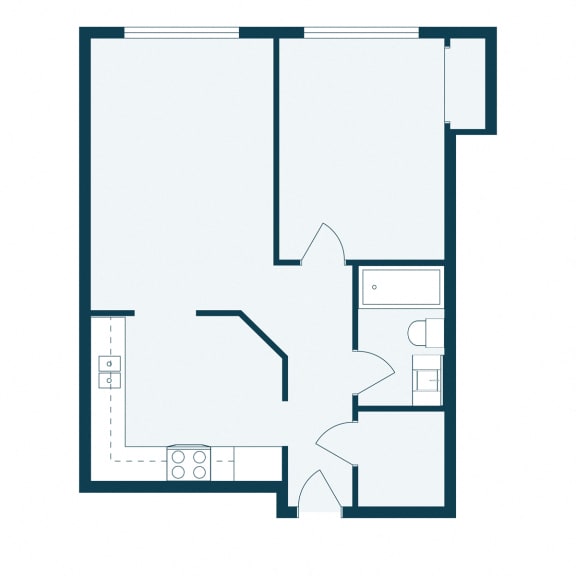 Westwood Estates Apartments in Fargo, ND | One Bedroom Floor Plan 11A