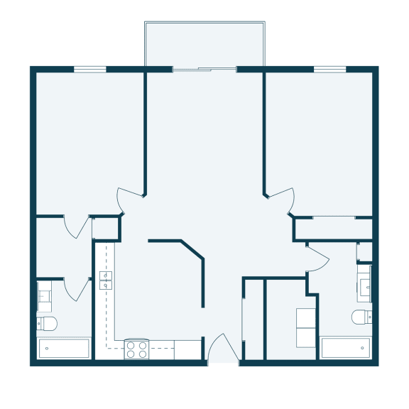 the floor plan of the lower level of the home shows the bedroom and living room