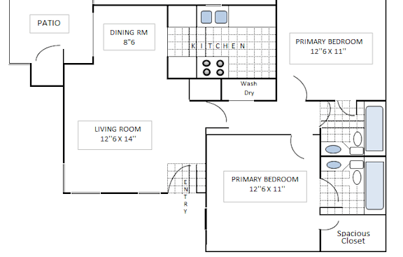 Grant Floor Plan at 1261 Ryan Lane Corona, CA 92882