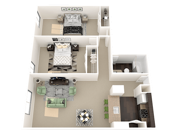 uptown denver 2 bedroom apartment for rent b3