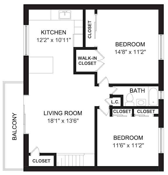 Darlington Floor Plan at Troy Hills Village in Parsippany, NJ,07054
