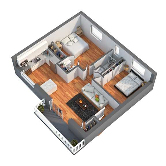 Darlington Floor Plan at Troy Hills Village in Parsippany, NJ,07054