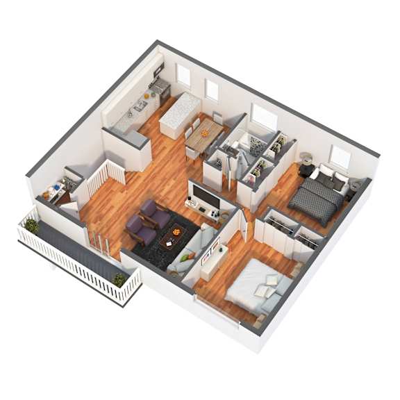 Edgebrook Floor Plan at Troy Hills Village in Parsippany, NJ,07054