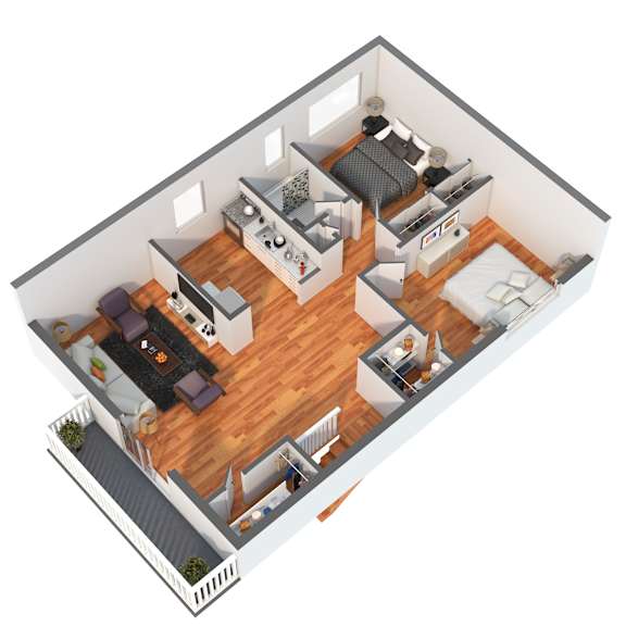 Fairfield Floor Plan at Troy Hills Village in Parsippany, NJ,07054
