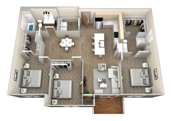 our apartments offer a spacious floor plan with plenty of room to move around at Pinehurst Apartments, Baxter, MN 56425