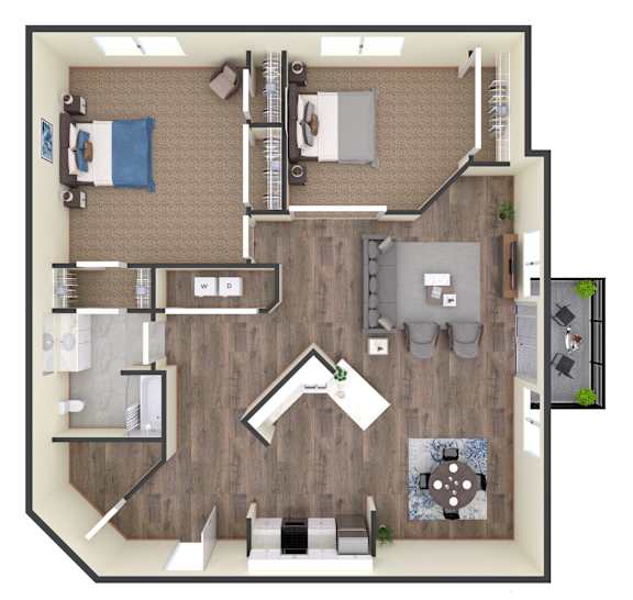 1 bed 1 bath at Eighth Street Manor Apartments, Fargo