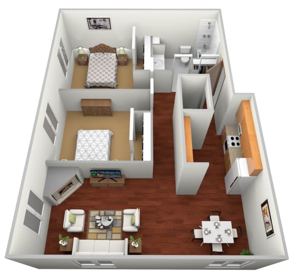 2 bed 1 bath at Somerset Apartments, Fergus Falls, Minnesota