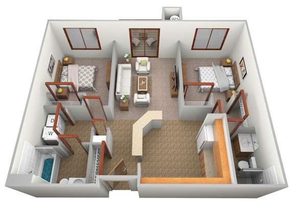 2 bed 2 bath at Savanna  Apartments, St Cloud, MN